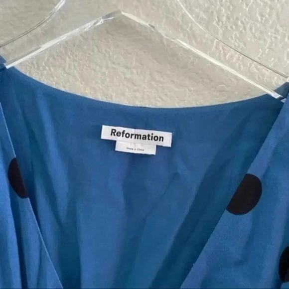 Reformation Alani Polka Dot Dress B1625 - Picture 5 of 8